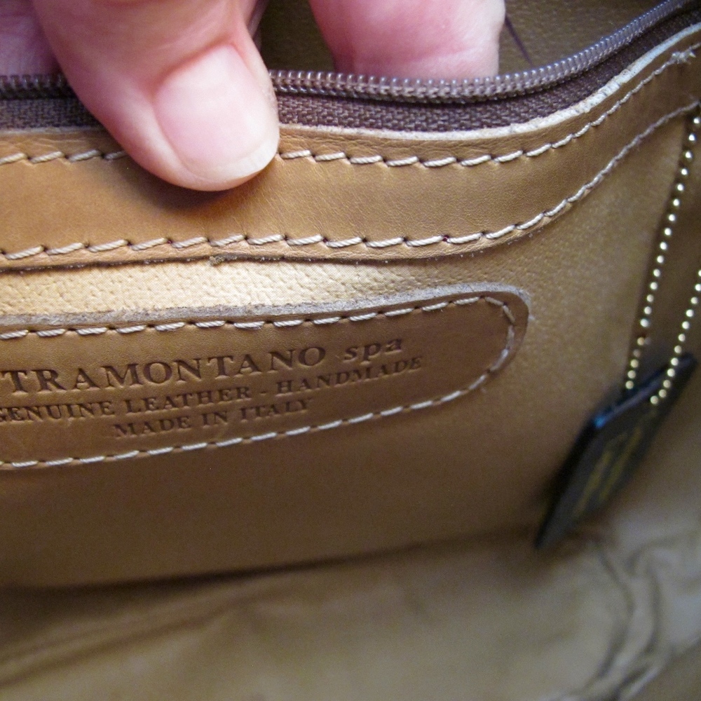 Tramontano Napoli Camel Color Leather Handmade - Picture 5 of 10